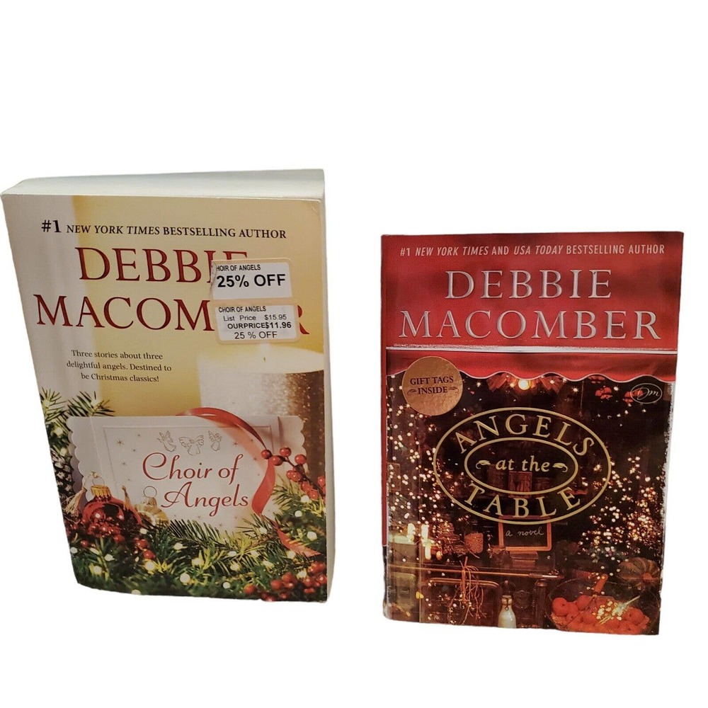 Set Of Two Christmas Novels by Debbie Macomber Angels Shirley, Goodness , Mercy